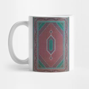 Vintage Antique Persian Carpet Mug